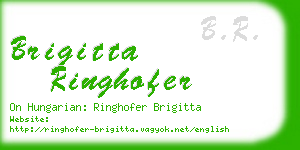 brigitta ringhofer business card
